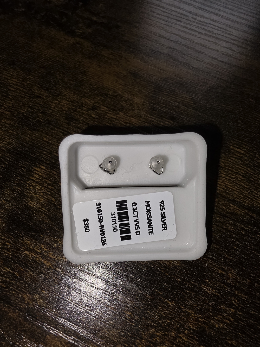 925 Silver Moissanite Cluster Stud Earrings - 0.3 CTW VVSD